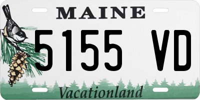 ME license plate 5155VD