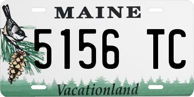 ME license plate 5156TC