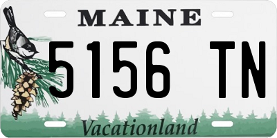 ME license plate 5156TN