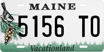 ME license plate 5156TO