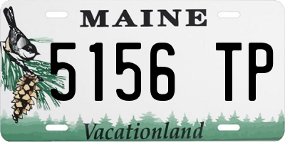 ME license plate 5156TP