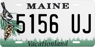 ME license plate 5156UJ