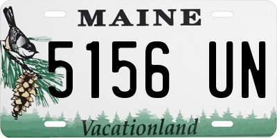 ME license plate 5156UN