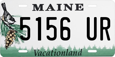 ME license plate 5156UR