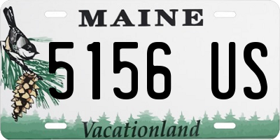 ME license plate 5156US