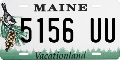 ME license plate 5156UU