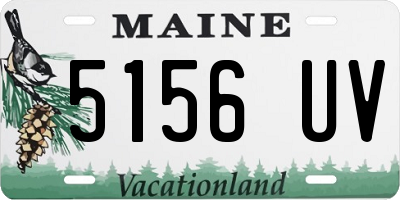 ME license plate 5156UV
