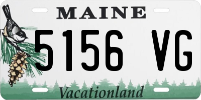 ME license plate 5156VG