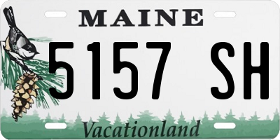 ME license plate 5157SH