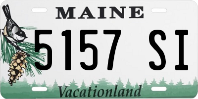 ME license plate 5157SI