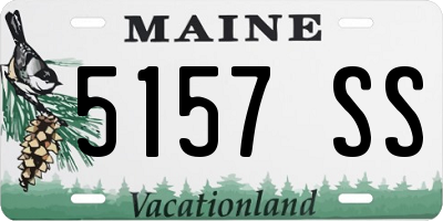 ME license plate 5157SS