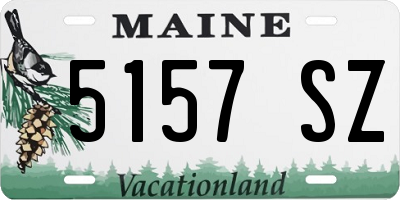 ME license plate 5157SZ