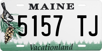 ME license plate 5157TJ