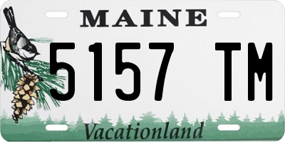 ME license plate 5157TM