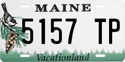 ME license plate 5157TP