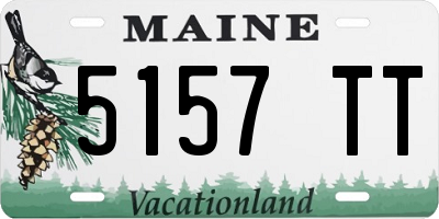 ME license plate 5157TT