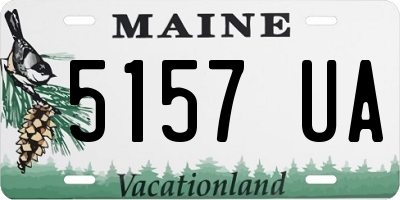 ME license plate 5157UA