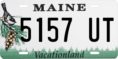 ME license plate 5157UT