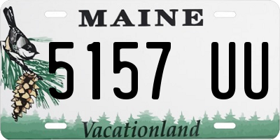 ME license plate 5157UU