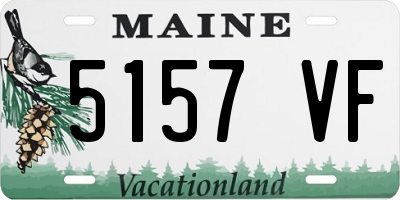 ME license plate 5157VF