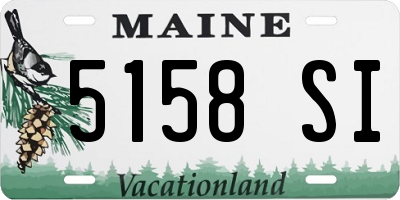 ME license plate 5158SI