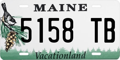 ME license plate 5158TB