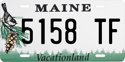 ME license plate 5158TF