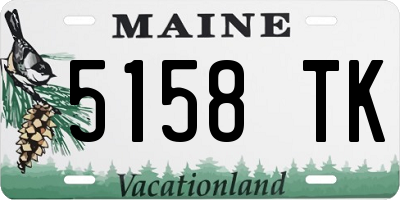 ME license plate 5158TK