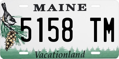 ME license plate 5158TM