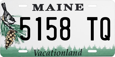ME license plate 5158TQ