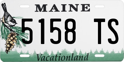 ME license plate 5158TS