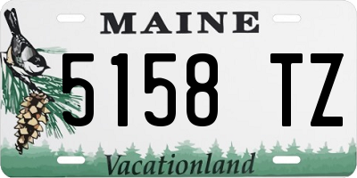ME license plate 5158TZ