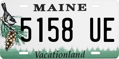 ME license plate 5158UE