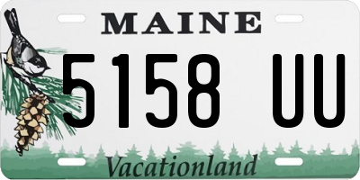 ME license plate 5158UU