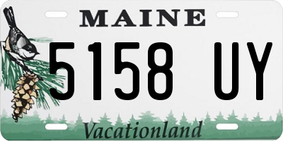 ME license plate 5158UY