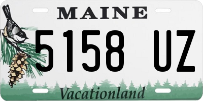 ME license plate 5158UZ