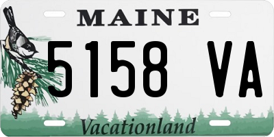 ME license plate 5158VA