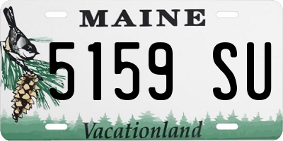ME license plate 5159SU