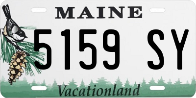 ME license plate 5159SY