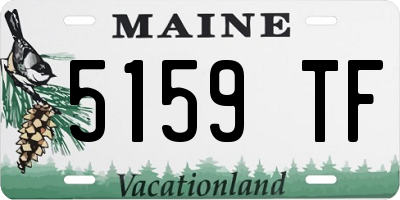 ME license plate 5159TF