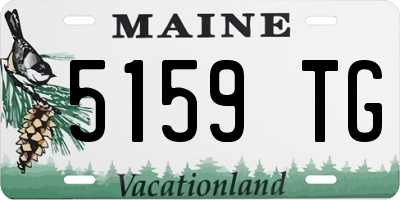 ME license plate 5159TG