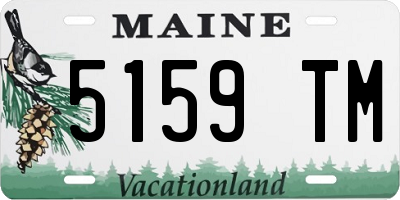 ME license plate 5159TM