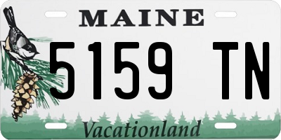 ME license plate 5159TN