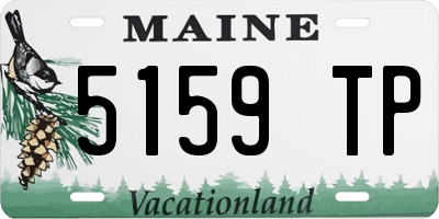 ME license plate 5159TP