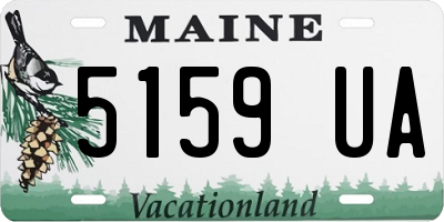 ME license plate 5159UA