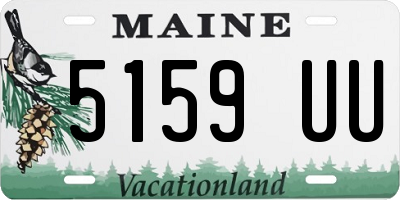 ME license plate 5159UU