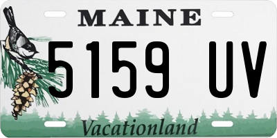 ME license plate 5159UV