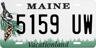 ME license plate 5159UW