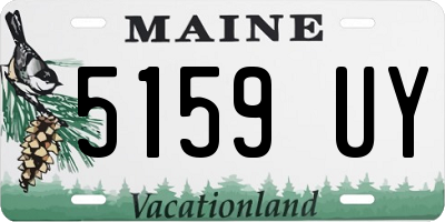 ME license plate 5159UY