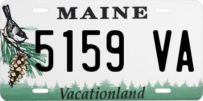 ME license plate 5159VA